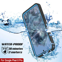 Load image into Gallery viewer, Étui étanche Google Pixel 8 Pro, Punkcase [Série Extreme] Coque protectrice avec protecteur d&#39;écran intégré [Bleu clair]
