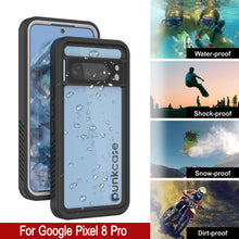 Load image into Gallery viewer, Coque étanche Google Pixel 8 Pro, Punkcase [Série Extrême] Étui blindé avec protection d&#39;écran intégrée [Blanc]
