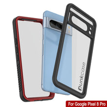 Load image into Gallery viewer, Étui étanche Google Pixel 8 Pro, Punkcase [Série Extreme] Coque de protection avec protecteur d&#39;écran intégré [Rouge]
