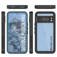 Load image into Gallery viewer, Étui étanche Google Pixel 8 Pro, Punkcase [Série Extreme] Coque protectrice avec protecteur d&#39;écran intégré [Bleu clair]
