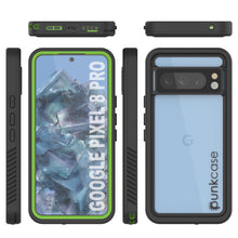 Charger l&#39;image dans la galerie, Coque étanche pour Google Pixel 8 Pro, Punkcase [Série Extrême] Protection de l&#39;armure avec protecteur d&#39;écran intégré [Vert clair]
