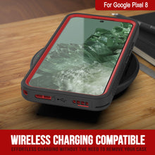 Charger l&#39;image dans la galerie, Étui étanche Google Pixel 8, Punkcase [Série Extreme] Coque blindée avec protecteur d&#39;écran intégré [Rouge]
