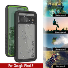 Charger l&#39;image dans la galerie, Étui étanche Google Pixel 8, Punkcase [Série Extrême] Coque blindée avec protecteur d&#39;écran intégré [Vert clair]
