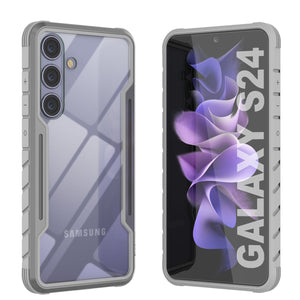 Coque de protection Punkcase S24 Armor Stealth, de qualité militaire et à plusieurs couches, gris.