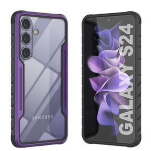 Coque de protection Punkcase S24 Armor Stealth, de qualité militaire, à plusieurs couches [Purple].