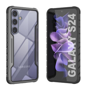 Coque de protection militaire Punkcase S24 Armor Stealth, avec revêtement multicouche [gris-noir]