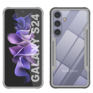 Coque de protection Punkcase S24 Armor Stealth, de qualité militaire et à plusieurs couches, gris.