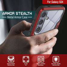 Load image into Gallery viewer, Punkcase S24 Armure Stealth Coque de Protection de Niveau Militaire à Plusieurs Couches [Rouge]
