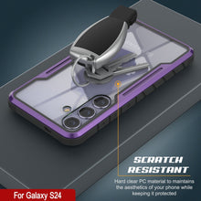 Load image into Gallery viewer, Coque de protection Punkcase S24 Armor Stealth, de qualité militaire, à plusieurs couches [Purple].
