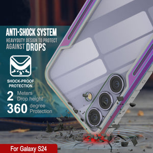 Coque de protection Punkcase S24 Armor Stealth de qualité militaire avec plusieurs couches [Rainbow]