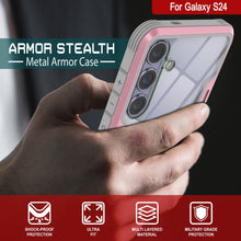 Load image into Gallery viewer, Coque de protection Punkcase S24 Armor Stealth de qualité militaire à plusieurs couches [Rose-Gold]
