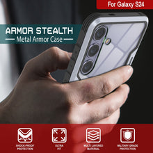 Load image into Gallery viewer, Coque de protection Punkcase S24 Armor Stealth, prise en charge militaire, multicouche [Blanc]
