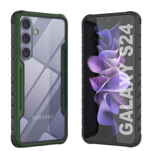 Load image into Gallery viewer, Coque de protection Punkcase S24 Armor Stealth résistante, de qualité militaire, à plusieurs couches [Vert foncé]
