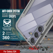 Load image into Gallery viewer, Coque de protection Punkcase S24 Armor Stealth, de qualité militaire et à plusieurs couches, gris.
