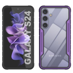 Coque de protection Punkcase S24 Armor Stealth, de qualité militaire, à plusieurs couches [Purple].