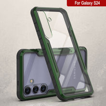 Load image into Gallery viewer, Coque de protection Punkcase S24 Armor Stealth résistante, de qualité militaire, à plusieurs couches [Vert foncé]
