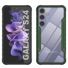 Load image into Gallery viewer, Coque de protection Punkcase S24 Armor Stealth résistante, de qualité militaire, à plusieurs couches [Vert foncé]
