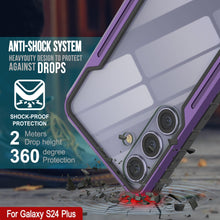 Load image into Gallery viewer, Coque de protection Punkcase S24+ Plus Armor Stealth, de qualité militaire avec plusieurs couches, couleur violette.
