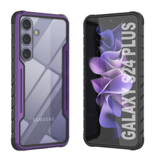 Load image into Gallery viewer, Coque de protection Punkcase S24+ Plus Armor Stealth, de qualité militaire avec plusieurs couches, couleur violette.
