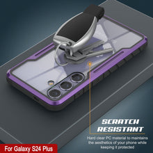 Load image into Gallery viewer, Coque de protection Punkcase S24+ Plus Armor Stealth, de qualité militaire avec plusieurs couches, couleur violette.
