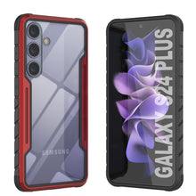 Load image into Gallery viewer, Coque Punkcase S24+ Plus Armor Stealth Coque de Protection Multicouche de Grade Militaire [Rouge]
