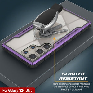 Coque de protection de grade militaire, multicouche, Punkcase S24 Ultra Armor Stealth [Violet]