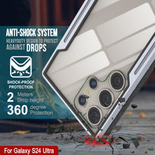 Load image into Gallery viewer, Coque de protection Punkcase S24 Ultra Armor Stealth, de qualité militaire, à plusieurs couches, couleur blanche.
