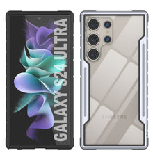 Load image into Gallery viewer, Coque de protection Punkcase S24 Ultra Armor Stealth, de qualité militaire, à plusieurs couches, couleur blanche.
