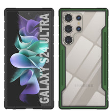 Load image into Gallery viewer, Punkcase S24 Ultra Armor Stealth Case Coque de Protection de Grade Militaire avec Couverture Multicouche [Vert Foncé]
