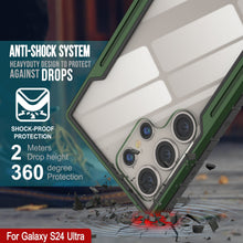 Load image into Gallery viewer, Punkcase S24 Ultra Armor Stealth Case Coque de Protection de Grade Militaire avec Couverture Multicouche [Vert Foncé]
