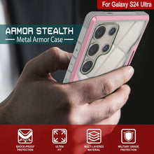Load image into Gallery viewer, Punkcase S24 Coque Ultra Armure Furtive de protection de qualité militaire à couches multiples [Or rose]
