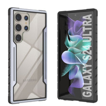 Load image into Gallery viewer, Coque de protection Punkcase S24 Ultra Armor Stealth, de qualité militaire, à plusieurs couches, couleur blanche.
