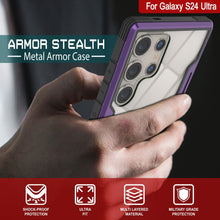 Charger l&#39;image dans la galerie, Coque de protection de grade militaire, multicouche, Punkcase S24 Ultra Armor Stealth [Violet]
