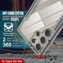 Load image into Gallery viewer, Etui de protection Punkcase S24 Ultra Armor Stealth, avec revêtement multicouche de qualité militaire [Gris]

