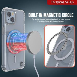 Étui de chargement sans fil magnétique pour iPhone 15 Plus de la marque Punkcase [Série ClearMag]