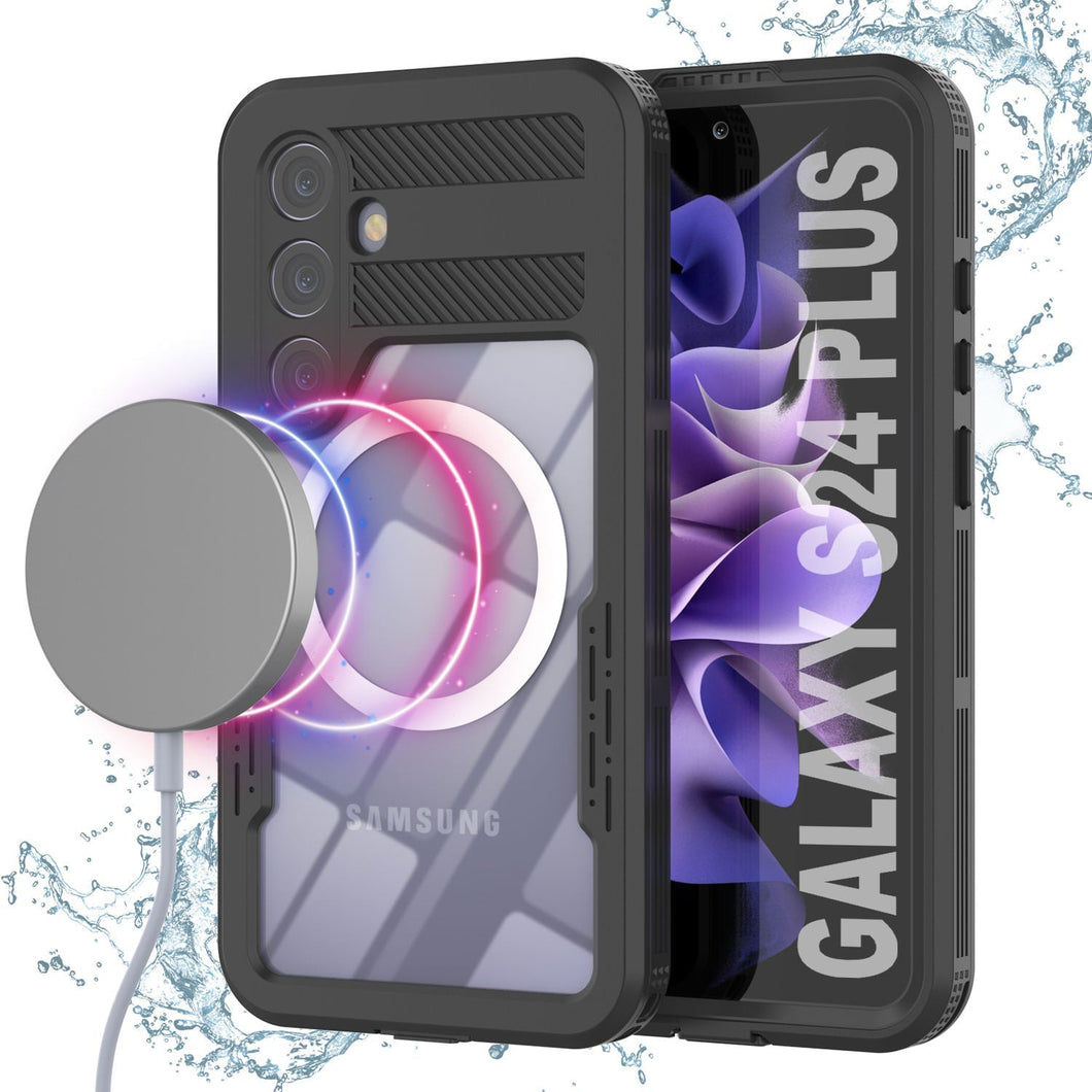 Coque étanche pour Galaxy S24+ Plus [Série Alpine 2.0] [Ajustement fin] [Certifiée IP68] [Antichoc] [Noir]