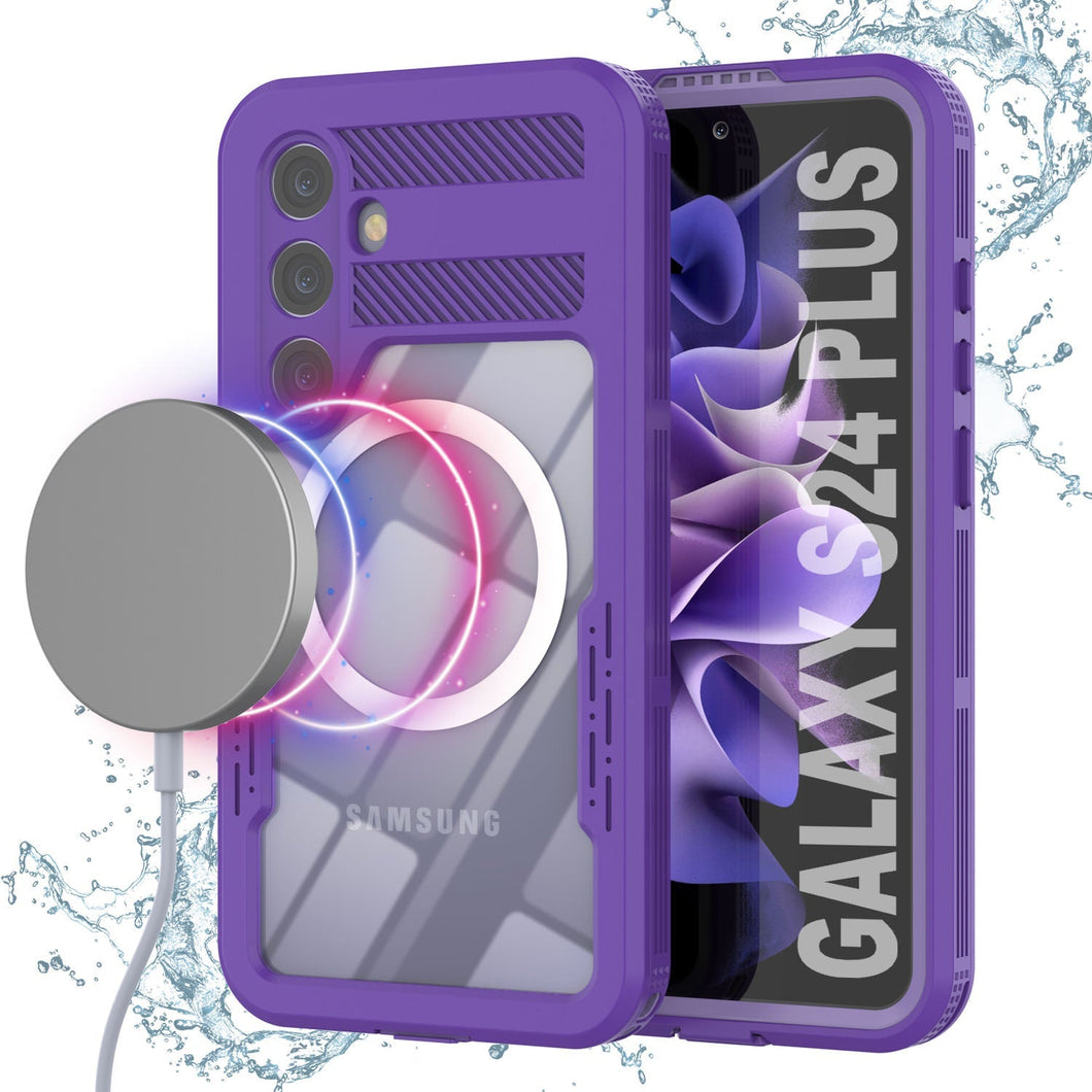 Coque étanche Galaxy S24+ Plus [Série Alpine 2.0] [Ajustement Mince] [Certifié IP68] [Antichoc] [Violet]