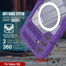 Charger l'image dans la galerie, Coque étanche Galaxy S24 [Série Alpine 2.0] [Ajustement fin] [Certifiée IP68] [Antichoc] [Violette]
