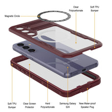 Charger l'image dans la galerie, Coque étanche pour Galaxy S24 [Série Alpine 2.0] [Ajustement fin] [Certifiée IP68] [Antichoc] [Rose]
