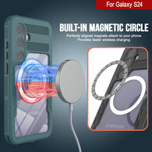 Charger l'image dans la galerie, Coque étanche pour Galaxy S24 [série Alpine 2.0] [ajustement mince] [certifiée IP68] [antichoc] [bleue]
