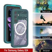 Charger l'image dans la galerie, Coque étanche pour Galaxy S24 [série Alpine 2.0] [ajustement mince] [certifiée IP68] [antichoc] [bleue]
