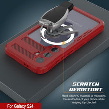 Load image into Gallery viewer, Coque étanche Galaxy S24 [série Alpine 2.0] [ajustement mince] [certifiée IP68] [antichoc] [rouge]

