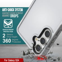 Charger l&#39;image dans la galerie, Coque PunkCase Galaxy S24, [Série Spartan 2.0] Couverture Robuste Transparente et Solide [Blanc]
