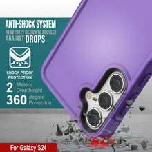 Load image into Gallery viewer, Étui PunkCase Galaxy S24, Série Spartan 2.0, Couverture Claire Robuste et Résistante [Violet]
