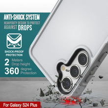 Load image into Gallery viewer, Étui PunkCase Galaxy S24+ Plus, série Spartan 2.0, couverture robuste transparente [blanche].

