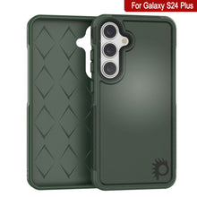 Charger l&#39;image dans la galerie, Étui PunkCase pour Galaxy S24+ Plus, [Série Spartan 2.0] Coque robuste et transparente [Vert foncé]
