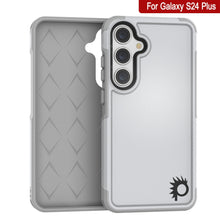 Load image into Gallery viewer, Étui PunkCase Galaxy S24+ Plus, série Spartan 2.0, couverture robuste transparente [blanche].

