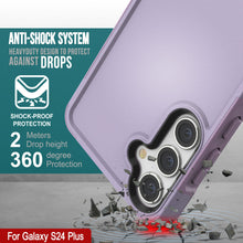 Charger l&#39;image dans la galerie, Coque PunkCase pour Galaxy S24+ Plus, Série [Spartan 2.0], Couverture Robuste Transparente et Résistante [Lilas]
