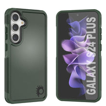 Charger l&#39;image dans la galerie, Étui PunkCase pour Galaxy S24+ Plus, [Série Spartan 2.0] Coque robuste et transparente [Vert foncé]
