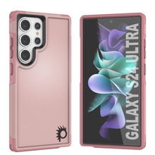 Charger l&#39;image dans la galerie, Étui PunkCase pour Galaxy S24 Ultra, [Série Spartan 2.0] Coque robuste transparente, résistance et solide [Rose]
